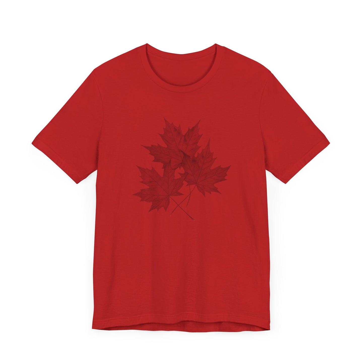 Maple leaves shirt red