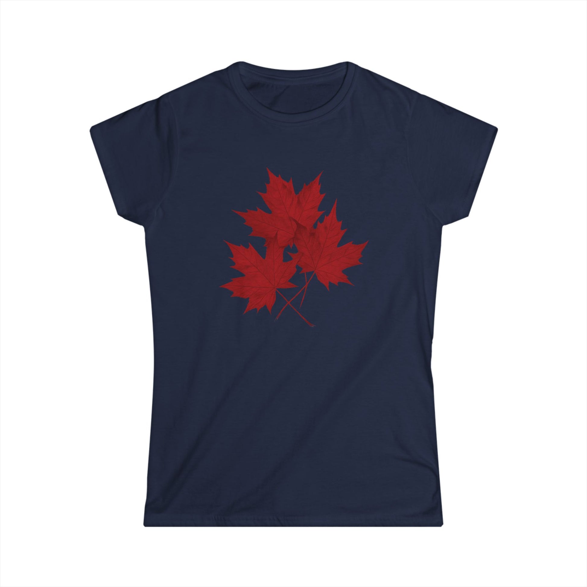 Maple Leaves Women's Shirt Navy
