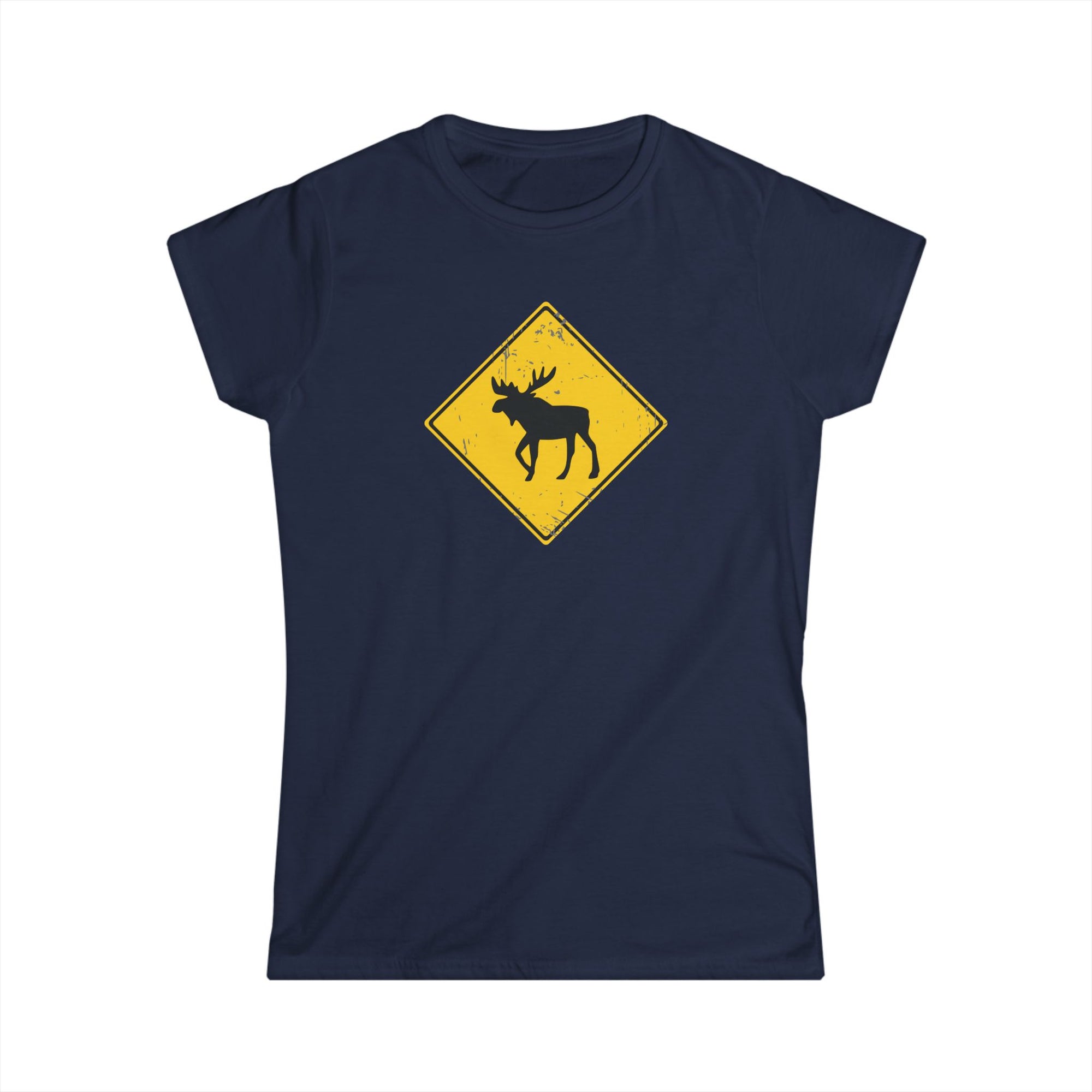Moose Crossing Women's Shirt Navy