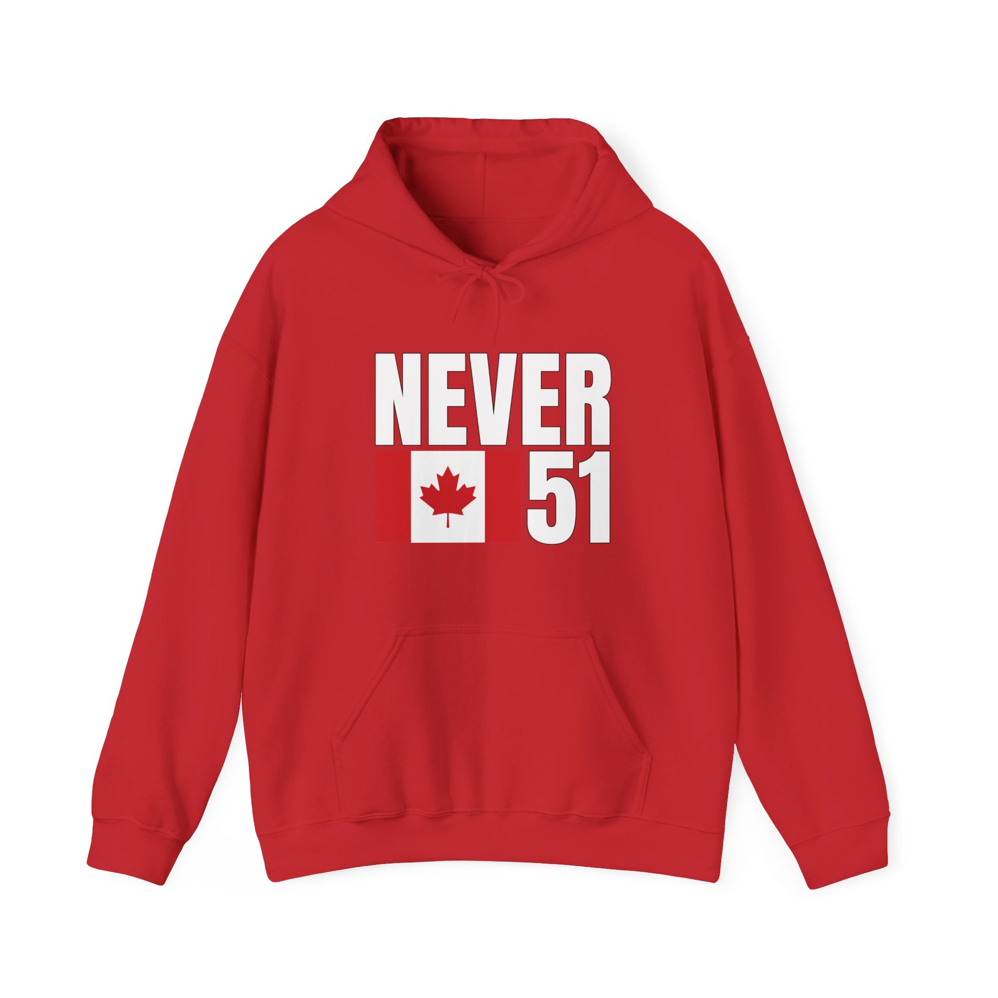 never 51 hoodie red