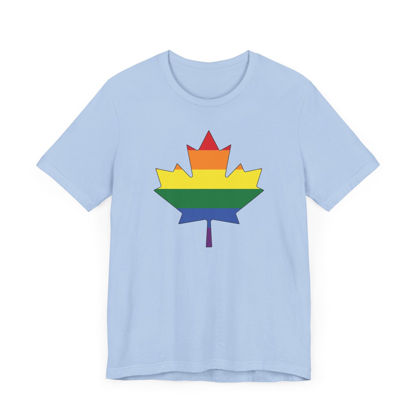 Pride Maple Leaf  Sky Blue