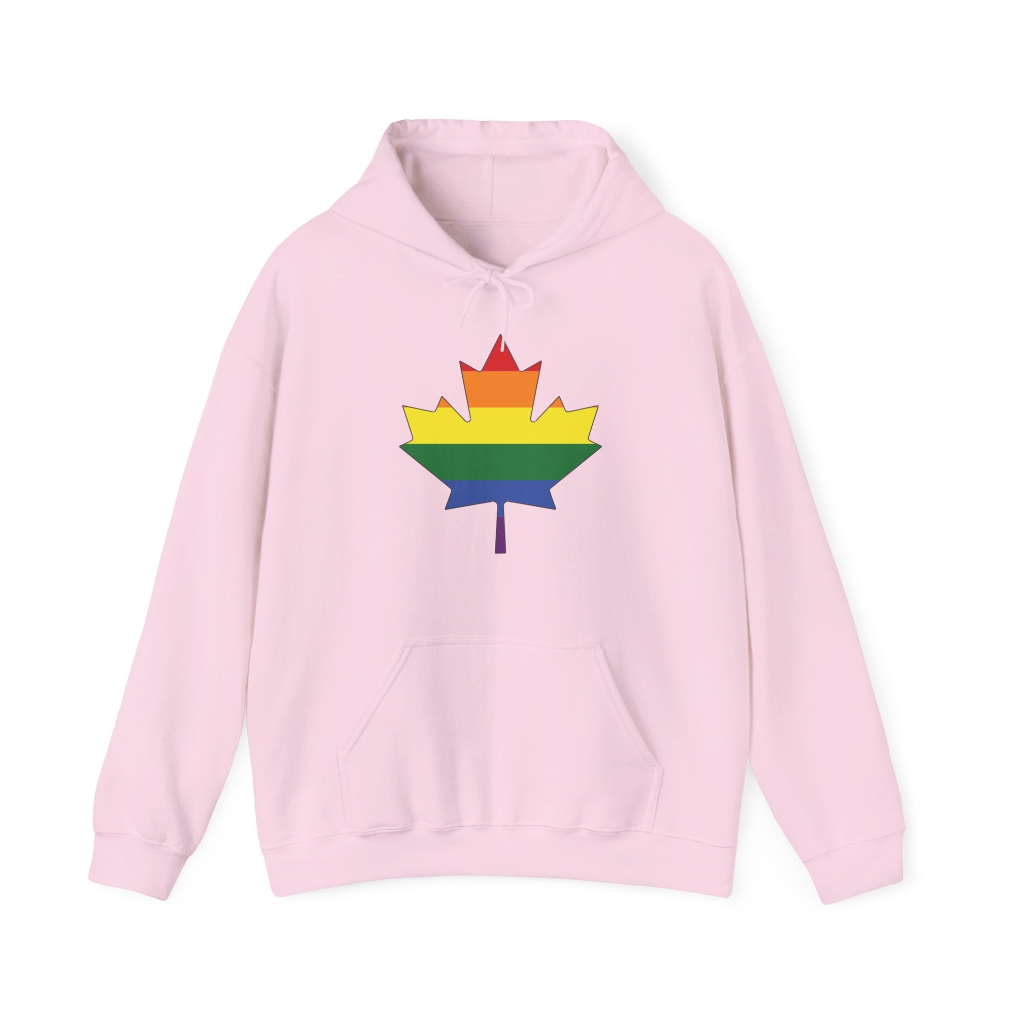 Pride Maple Leaf Women Hoodie Pink