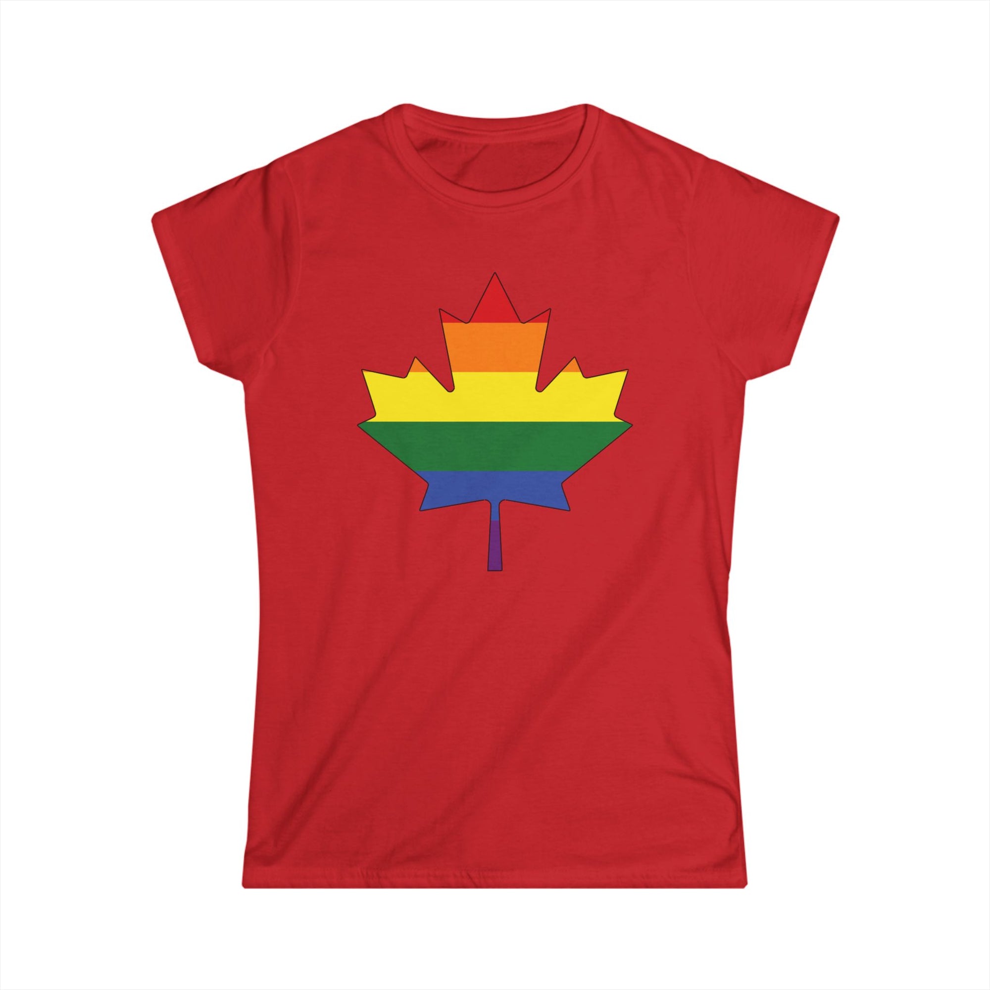 Pride Maple Leaf Women Shirt Red