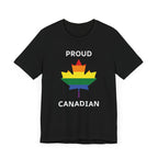 proud canadian maple leaf shirt black