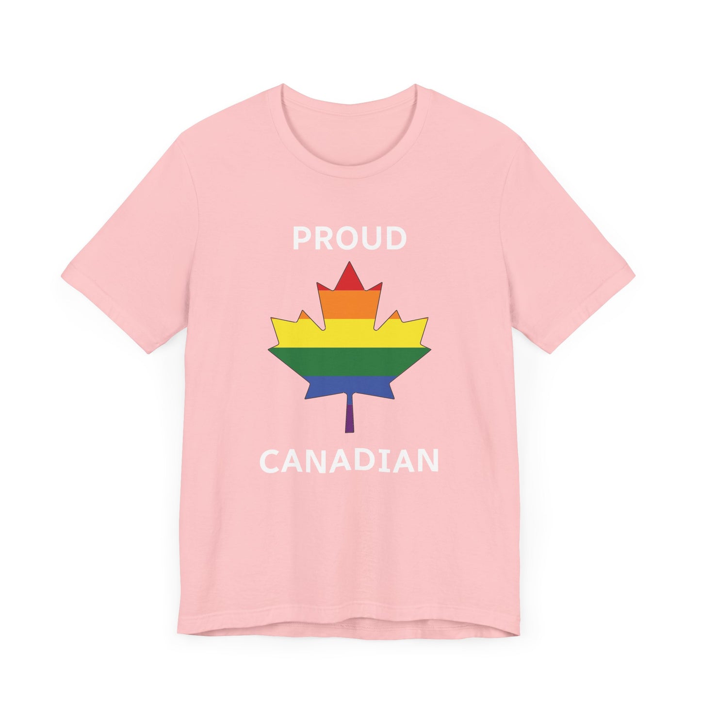 proud canadian maple leaf shirt pink