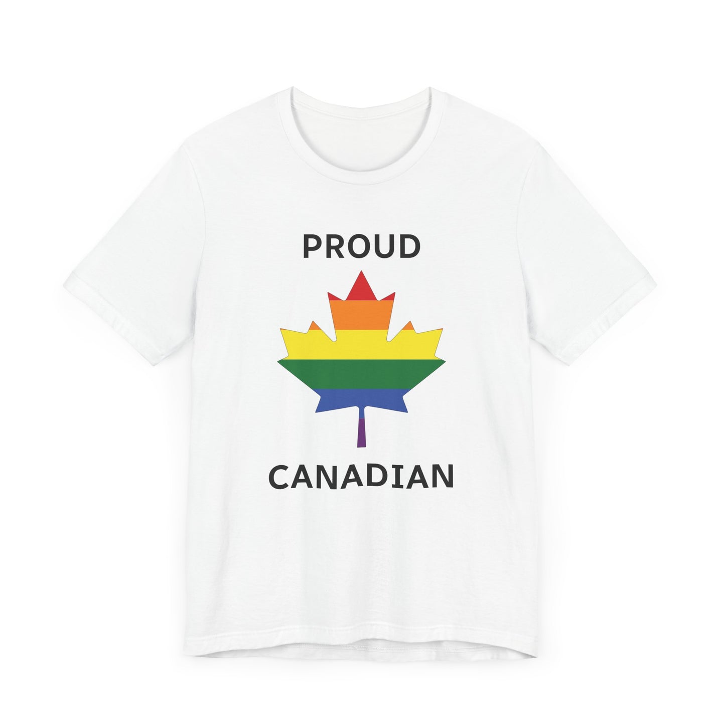 proud canadian maple leaf shirt white