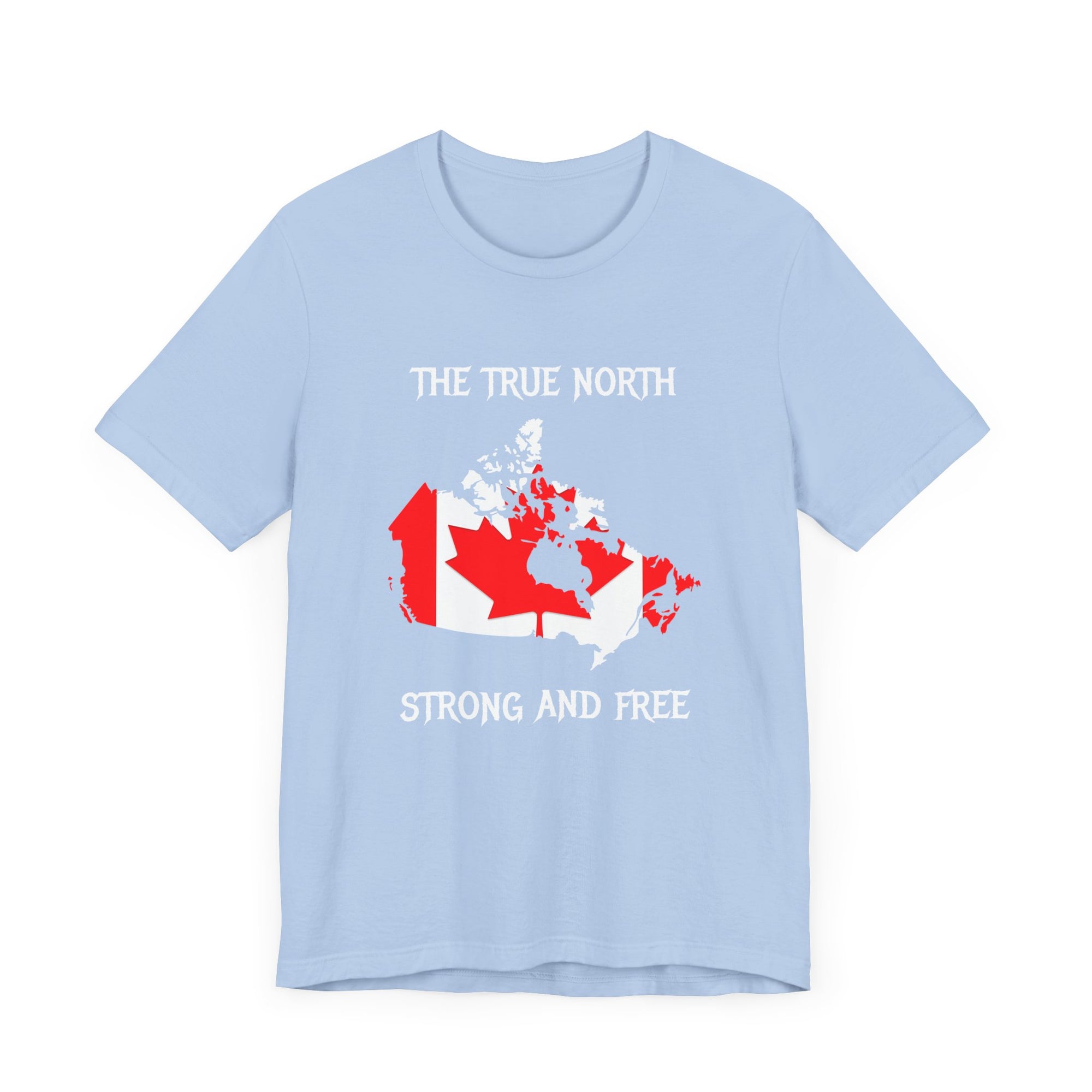 True North Strong and Free Shirt Light Blue